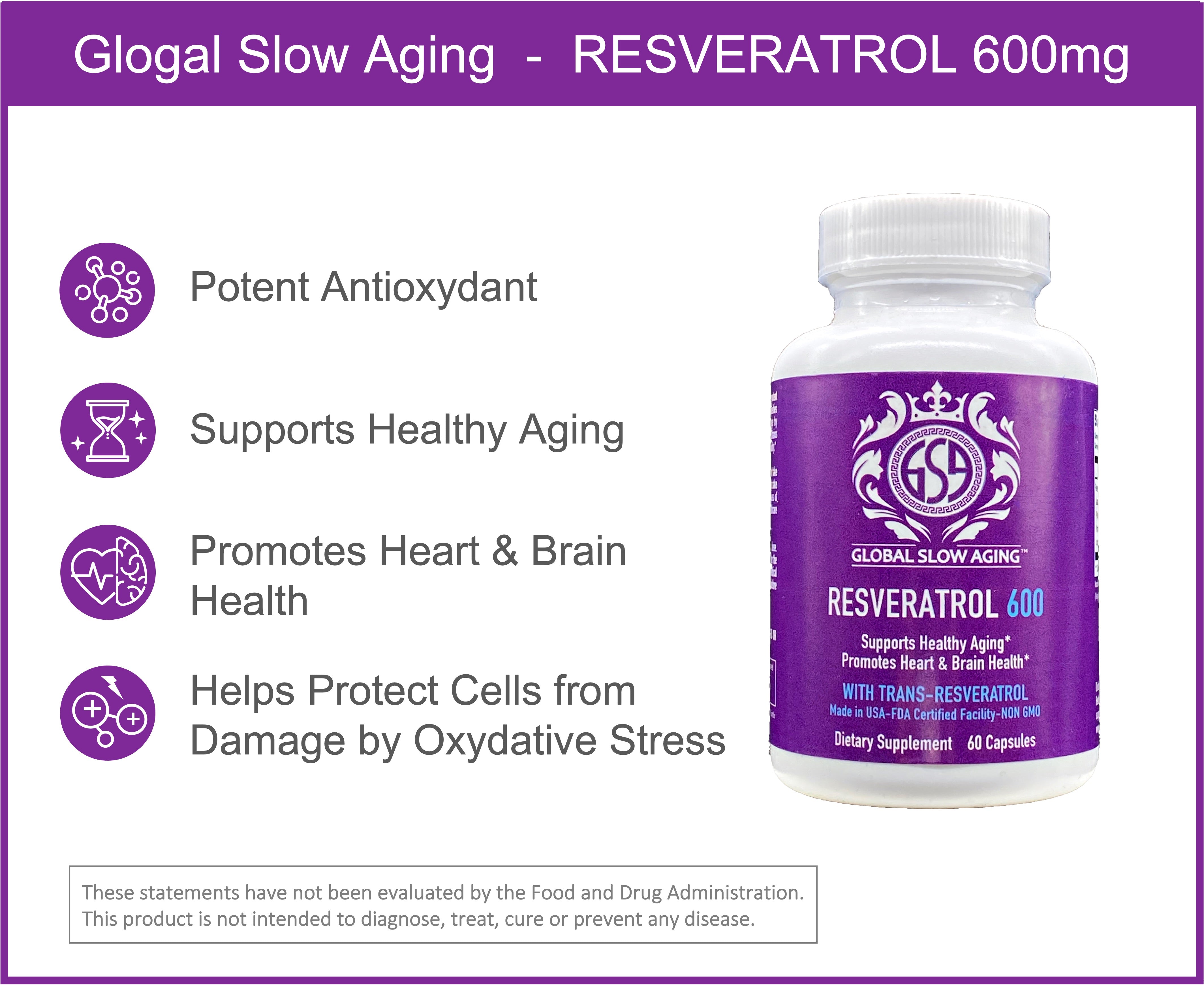 GSA Resveratrol 600