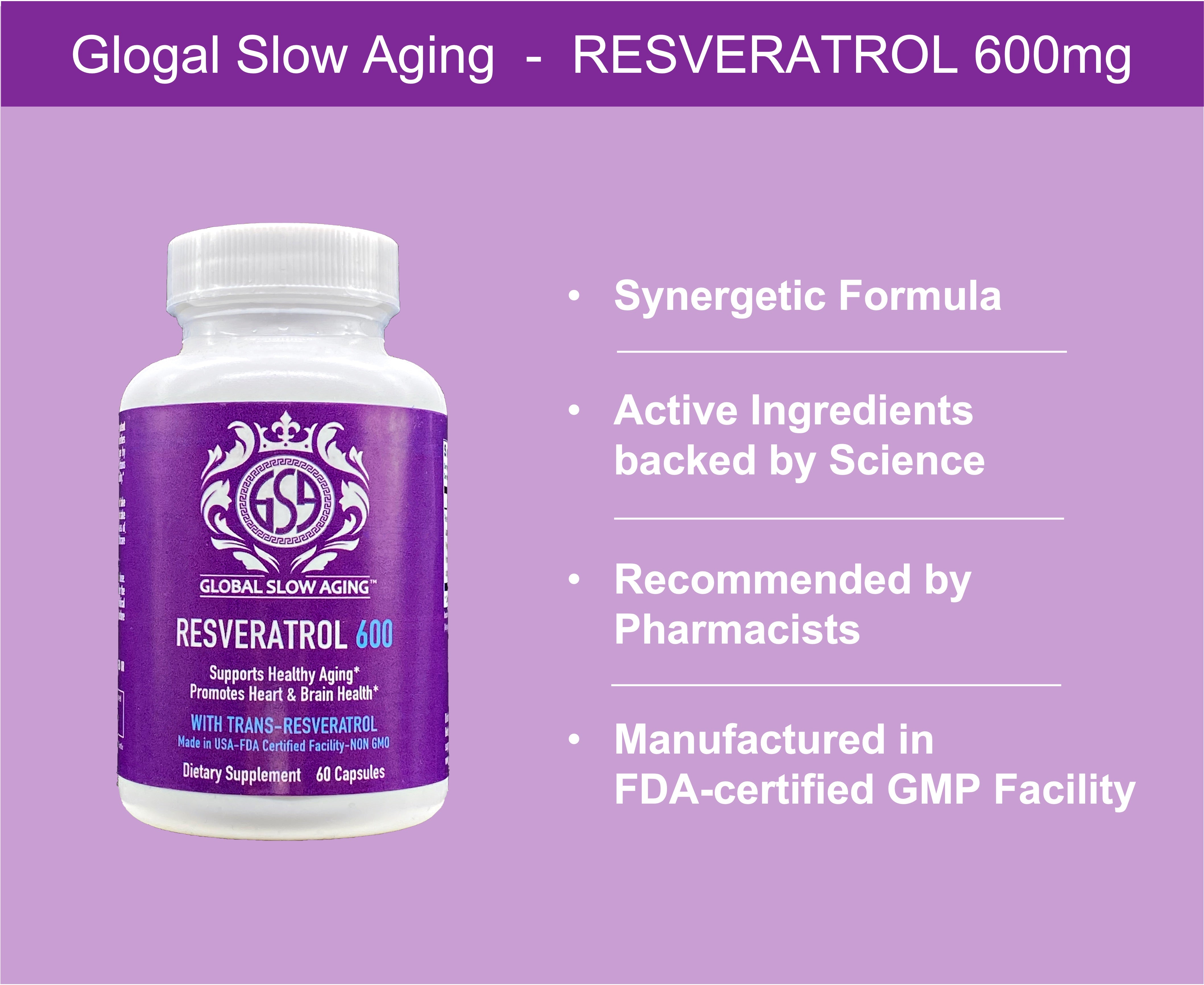 GSA Resveratrol 600