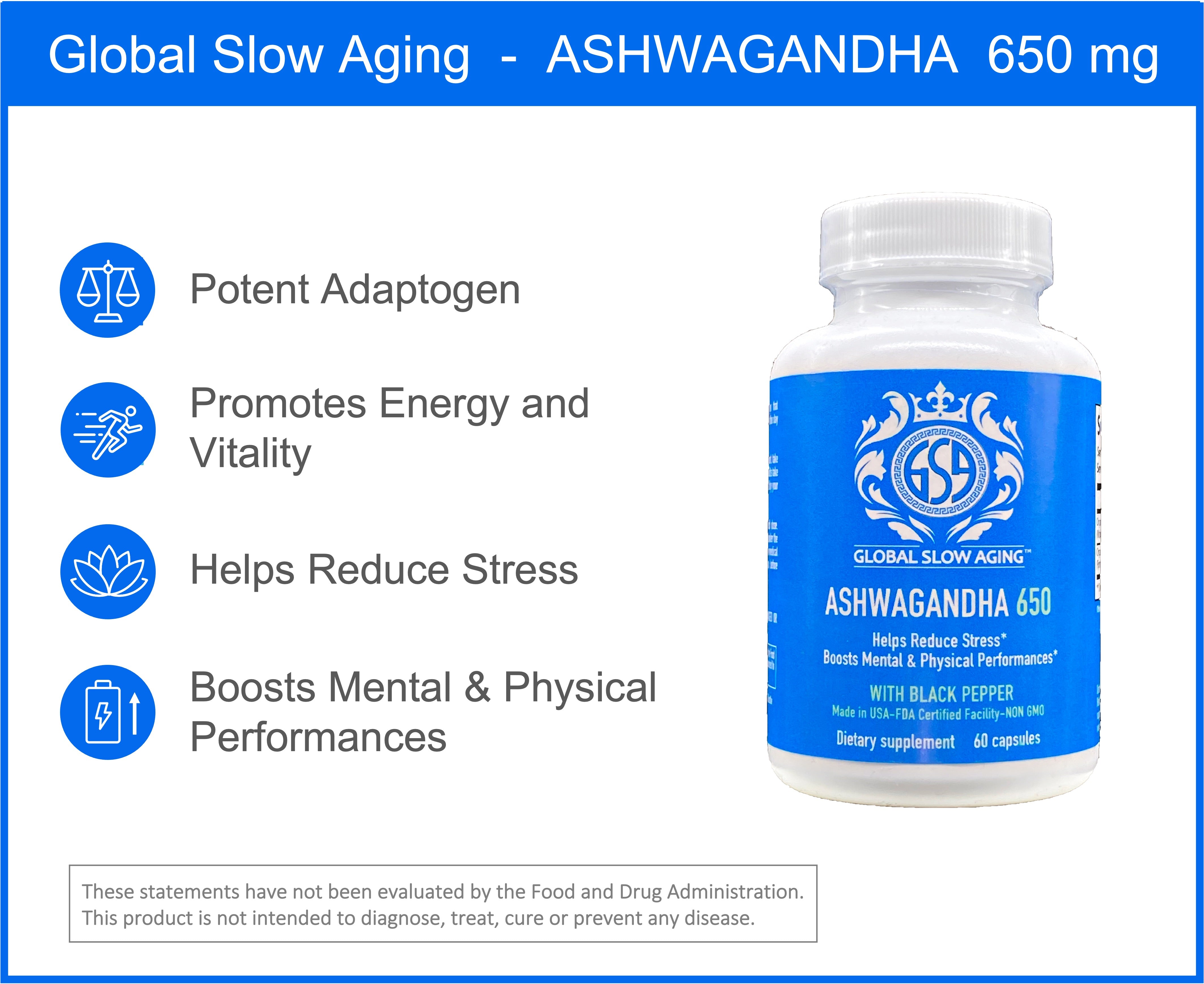 GSA Ashwagandha 650