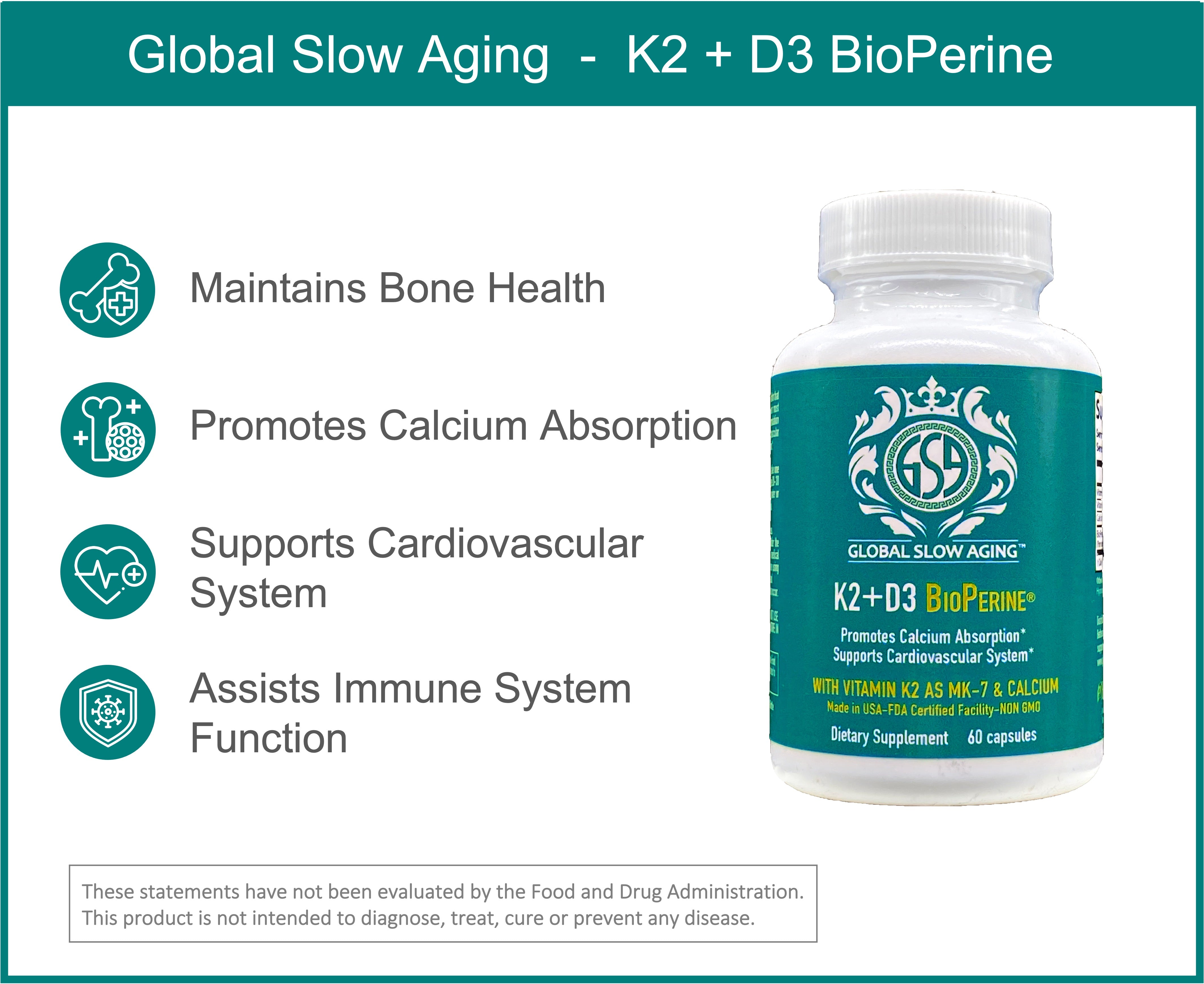 GSA K2+D3 BioPerine