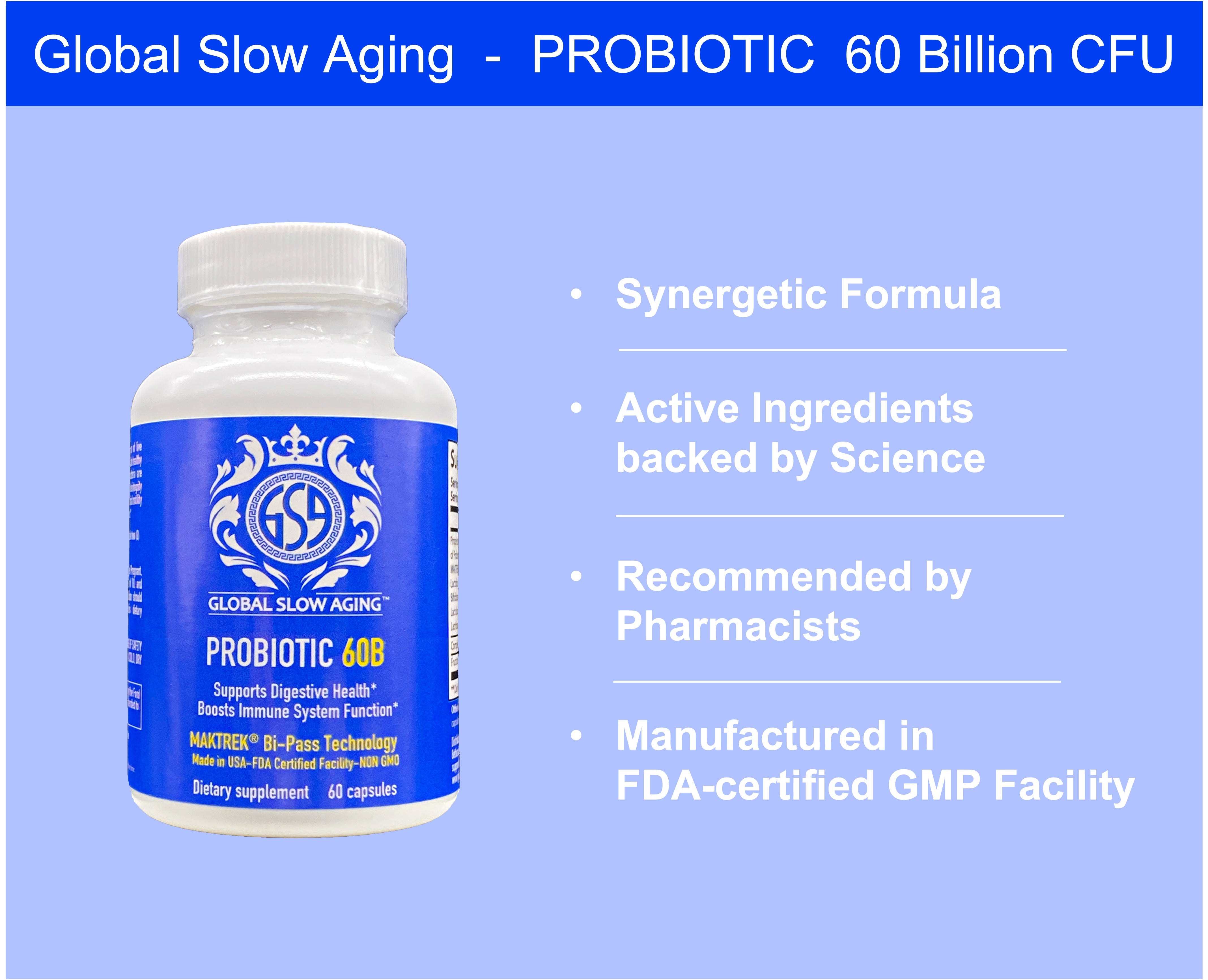 GSA Probiotic 60B